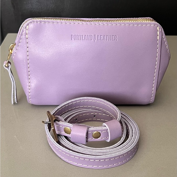 SOLD Portland leather goods lavender zip-tight belt bag - Picture 1 of 4